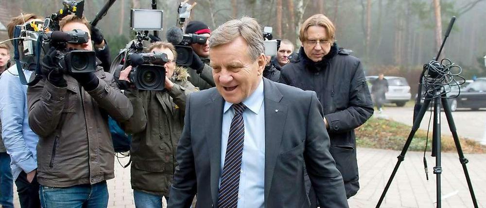 Er ist hier der Chef: BER-Manager Hartmut Mehdorn.