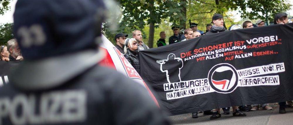 Neonazi-Demonstration in Berlin-Lichtenberg