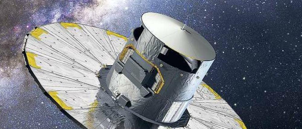 Sternwarte. Gaia soll die Milchstraße genauer als je zuvor erkunden. Das Teleskop ist nach Auskunft des Herstellers Astrium so präzise, dass es von der Erde aus eine 1-Euro-Münze auf dem Mond entdecken könnte.