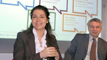 Partner für Berlin: Wirtschaftsförderin Bähr und Senatssprecher Meng