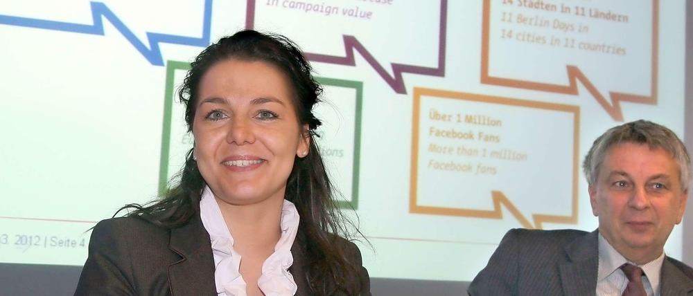 Partner für Berlin: Wirtschaftsförderin Bähr und Senatssprecher Meng