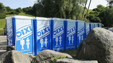 Oft Angriffsziel von Vandalen: das Dixi-Klo. 