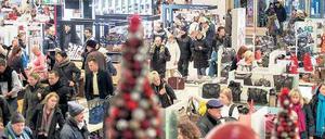 Vor der Ruhe. Das letzte Wochenende vor Weihnachten gilt im Einzelhandel als besonders umsatzstark. 