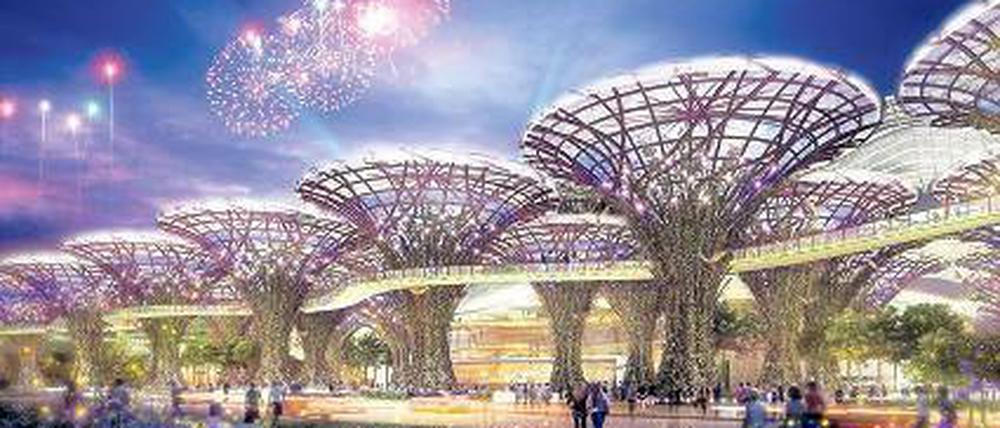 Schillernd. So hatten sich die Investoren „Eurovegas“ in Alcorcón vorgestellt. Foto: dpa