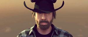 Wer macht Spagat zwischen Flugzeugtragflächen? Chuck Norris!
