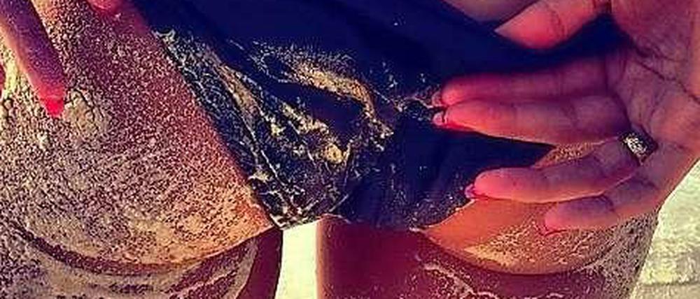 Heidi Klums sandbefleckter Hintern: Klickhit auf Instagram