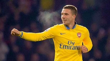 Lukas Podolski. In seinem dritten Saisonspiel erzielte der Nationalspieler sein drittes Saisontor.