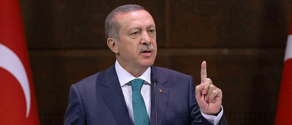 Der türkische Ministerpräsident Erdogan. 