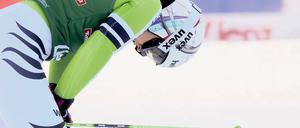 Angeschlagen, abgeschlagen. In Vancouver holte Viktoria Rebensburg Olympiagold im Riesenslalom – in diesem Winter fährt sie meist hinterher. Foto: Imago