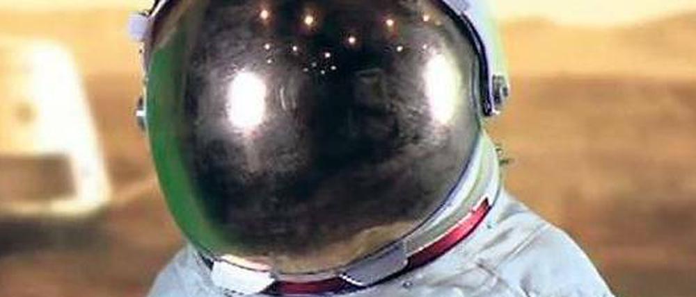 Der große Traum. Das Bild ist eine Animation des niederländischen Mars-One-Projekts. Foto: MarsOne