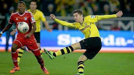 Demnächst miteinander: Ab Sommer werden sich David Alaba (l.) und Robert Lewandowski die Bälle zuspielen.