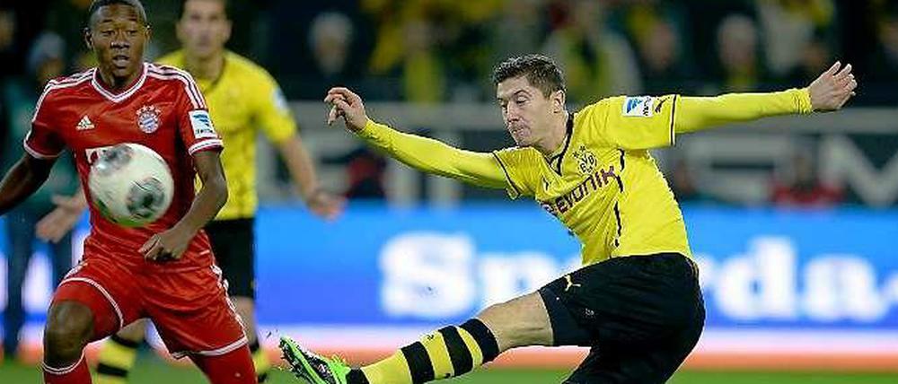 Demnächst miteinander: Ab Sommer werden sich David Alaba (l.) und Robert Lewandowski die Bälle zuspielen.