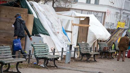 Seit Monaten umstritten. Jetzt soll doch erst einmal verhandelt werden, wie der Konflikt um das Flüchtlingscamp gelöst werden kann.
