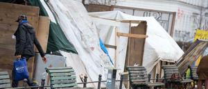 Seit Monaten umstritten. Jetzt soll doch erst einmal verhandelt werden, wie der Konflikt um das Flüchtlingscamp gelöst werden kann.