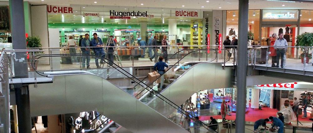 Erst Saturn, nun Hugendubel: In den Potsdamer Platz Arkaden leert es sich.