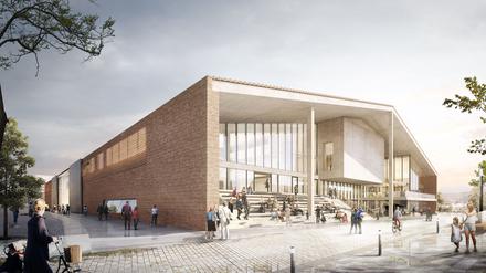 2016 entschied sich eine Jury für den Entwurf von Herzog & de Meuron für das Museum der Moderne.