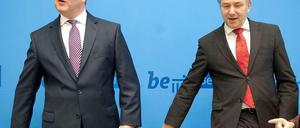 Jetzt aber: Heute wollen Frank Henkel und Klaus Wowereit (hier auf einem Archivbild) endlich mal wieder in Ruhe miteinander reden.