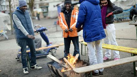 Ein offenes Feuer, mitten in der Stadt, ist das erlaubt?