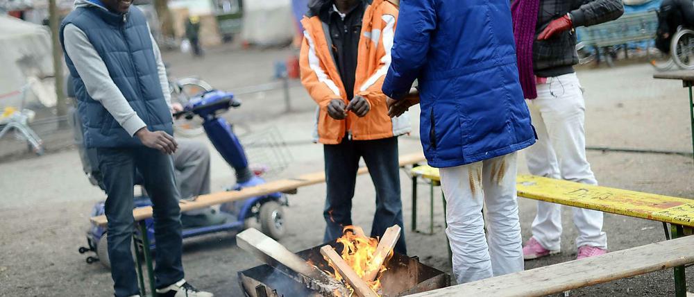 Ein offenes Feuer, mitten in der Stadt, ist das erlaubt?