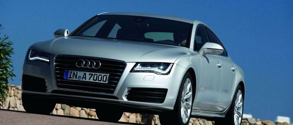 Der Audi A7 basiert technisch auf dem A8, steht aber optisch dem A6 näher.