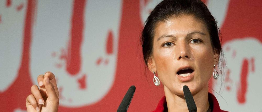 Sahra Wagenknecht kritisiert die CSU in der Zuwanderungsdebatte.