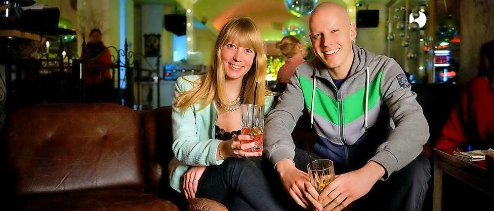 Die Kiez-Plauderer. Nadine Kleifges und Simon Akstinat.