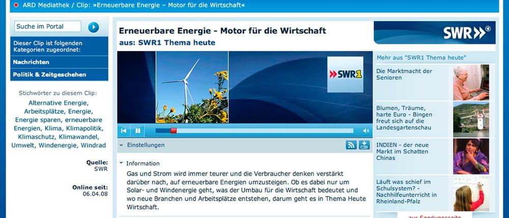 ARD-Mediathek.