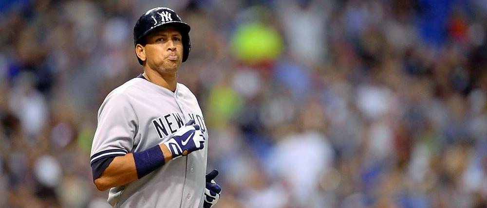 Wie ein Gockel. Erst verdiente Alex Rodriguez Millionen - jetzt nur noch Hohn und Spott.