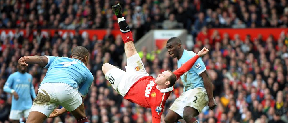 Wayne Rooneys Tor gegen Manchester City 2011 zählt zu den besten Fallrückziehertore der Geschichte.