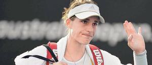 Abschied nach fünf Spielgewinnen. Andrea Petkovic unterlag der Slowakin Magdalena Rybarikova 2:6 und 3:6.