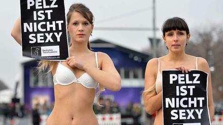 Während eines Protests von Pelz-Gegnern anlässlich der Fashion Week, hat ein 43-Jähriger vorm Brandenburger Tor die Aktivisten mit Buttersäure bespritzt.