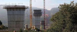 Die Baustelle an der Mosel.