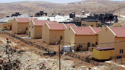 Die israelische Siedlung Al-Karmel südlich von Hebron im Westjordanland.