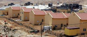 Die israelische Siedlung Al-Karmel südlich von Hebron im Westjordanland.