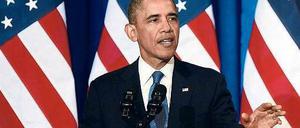 Stunde der Wahrheit. US-Präsident Barack Obama hat am Freitag in Washington eine lang erwartete Rede zu den Abhörpraktiken der USA gehalten. Foto: Shawn Thew/dpa