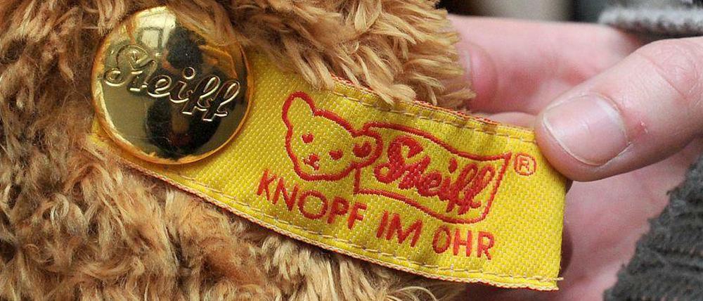 Seit 1904 tragen die Plüschtiere von Steiff den Knopf im Ohr.
