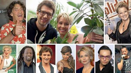 Der Schauspieler Winfried Glatzeder (links oben) ist einer von 11 Teilnehmern der aktuellen Dschungelcamp-Staffel.