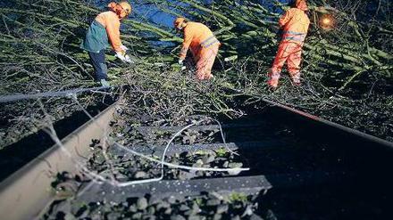 Höhere Gewalt macht die Bahn in erster Linie für die Probleme verantwortlich. Foto: dpa