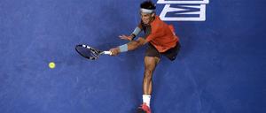 Rafael Nadal zeigte in der dritten Runde gegen Gael Monfils eine starke Leistung.