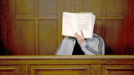 Nidal R. auf der Anklagebank des Kriminalgericht Moabit in Berlin.