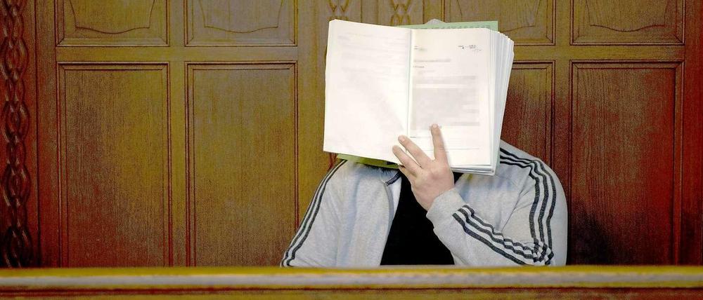 Nidal R. auf der Anklagebank des Kriminalgericht Moabit in Berlin.