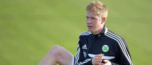 Im Training. Kevin de Bruyne ist Wolfsburg neuer Hoffnungsträger.
