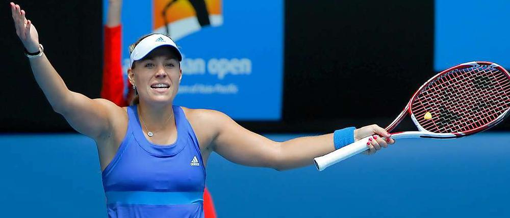 Darf's ein bisschen Frust sein? Für Angelique Kerber wäre mehr als das Achtelfinale in Australien drin gewesen.