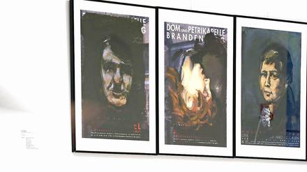 Das umstrittene Hitler Bild in der Potsdamer Ausstellung.