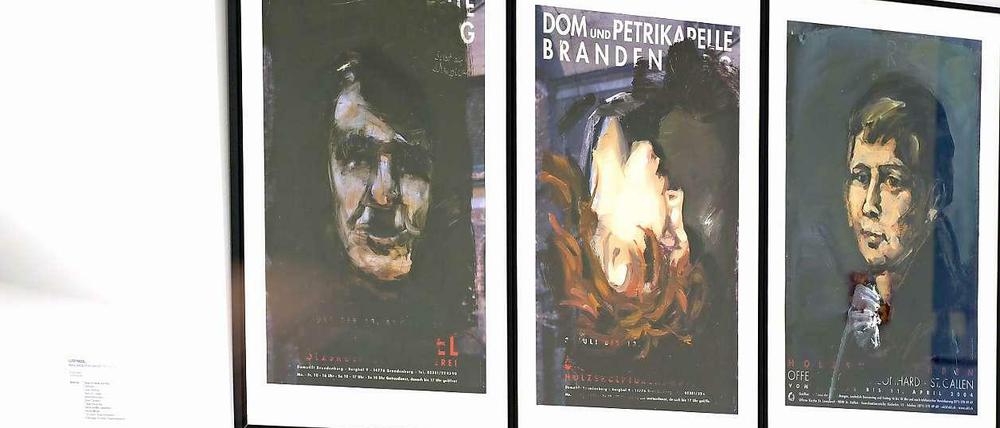 Das umstrittene Hitler Bild in der Potsdamer Ausstellung.