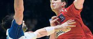 Neue Größe im Handball. Maximilian Hermann im Spiel gegen Island.