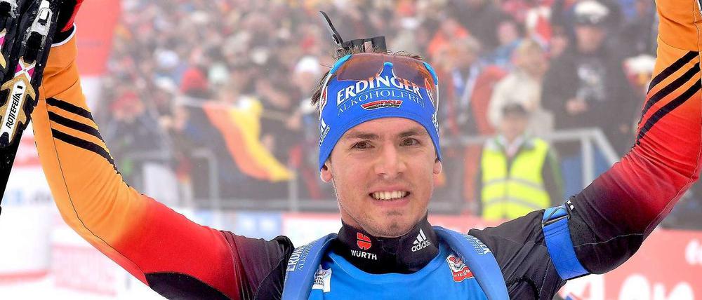 Biathlet Simon Schempp gewann am Wochenende gleich zweimal.