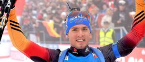 Biathlet Simon Schempp gewann am Wochenende gleich zweimal.