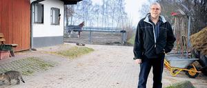 Axel Gericke ist Landwirt in Lübars. Seinen Lebensunterhalt verdient er mit Getreideanbau und Pferdehaltung.