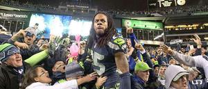 Im Mittelpunkt: Seattles kontroverser Star-Verteidiger Richard Sherman.